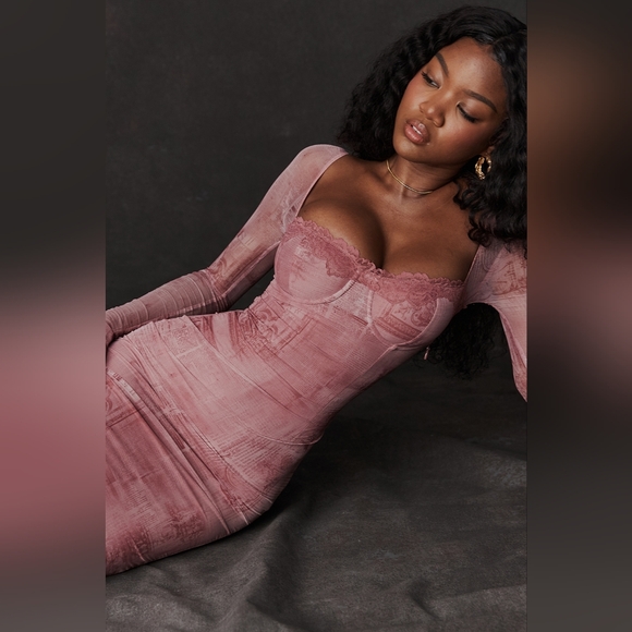 Pink Print 'Seraphina' House of CB- XS - Picture 2 of 15